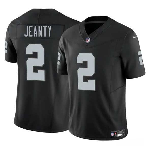 Men & Women & Youth Las Vegas Raiders #2 Ashton Jeanty Black 2025 F.U.S.E. Vapor Stitched Jerseys